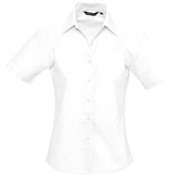 Рубашка женская с коротким рукавом Elite, белая, XS–3XL