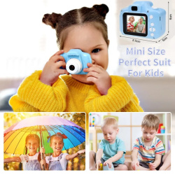 Детский цифровой мини фотоаппарат Summer Vacation (фото, видео, 5 встроенных игр)
