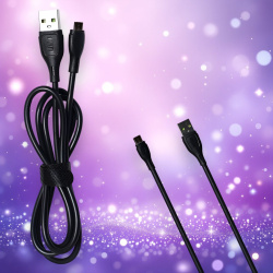 Кабель MRM MR98m USB Type-A - Micro, длина 1000мм, черный / Надежность и компактность для повседневного использования