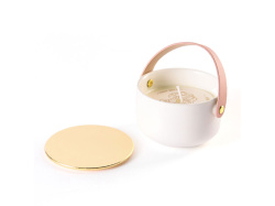 Свеча Valerie Concept, Цвет белый/розовый