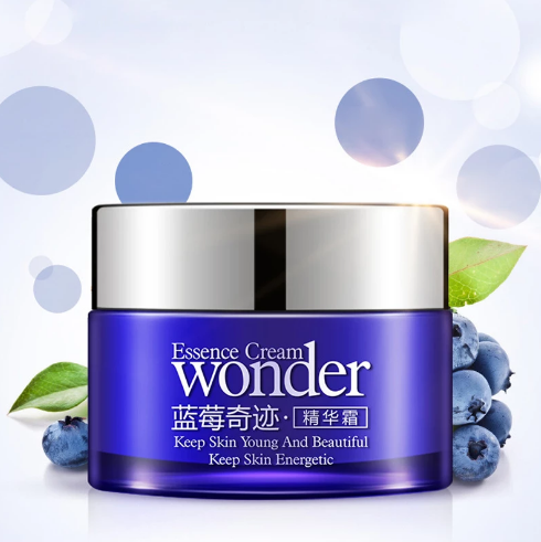 Питающий и увлажняющий крем для лица с экстрактом черники Bioaqua Wonder Essence Cream, 50 g