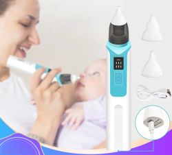 Аспиратор назальный для детей Children’s nasal aspirator ZLY-018 (6 режимов работы) / Бесшумный соплеотсос (Синий / Розовый)