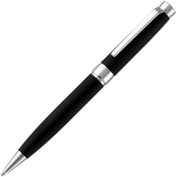 Ручка шариковая Broad Ring Soft Touch, черная, 14,1x1,2 см