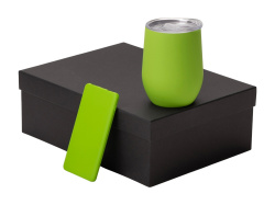 Подарочный набор «COLOR IT» с термокружкой и повербанком, Размер 5000 mAh, Цвет зеленое яблоко