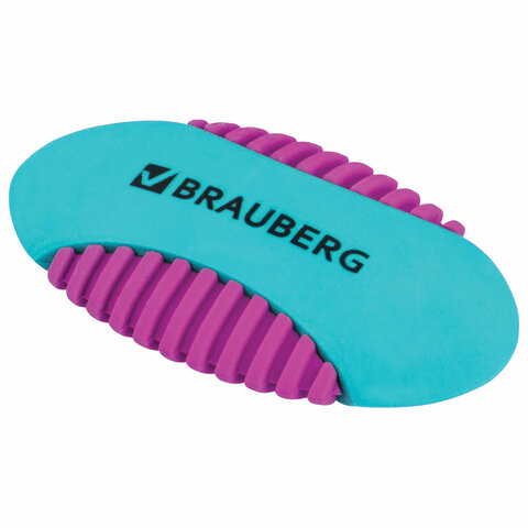 Ластик BRAUBERG "Mix S", 58х33х13 мм, цвет ассорти, 228724