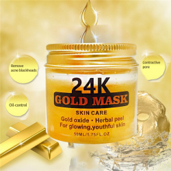 Анти возрастная золотая крем - маска для лица 24K Gold Mask, 50 ml (увлажнение, питание, снимает вос