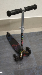 Самокат – скутер детский MINI  FAVORIT 4105Р (с принтом) до 20 кг.