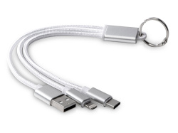 Кабель для зарядки 3-в-1 «Tres», Цвет серый