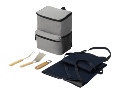 Подарочный набор для барбекю «BBQ party», Цвет серый, синий, натуральный