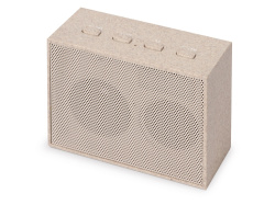 Портативная колонка «Wheatty» из пшеничной соломы, Цвет бежевый