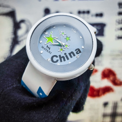Часы наручные молодежные China (красный, черный, голубой)