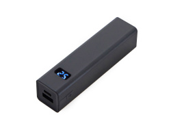 Внешний аккумулятор «Rail» c дисплеем, 5000 mAh, Цвет черный