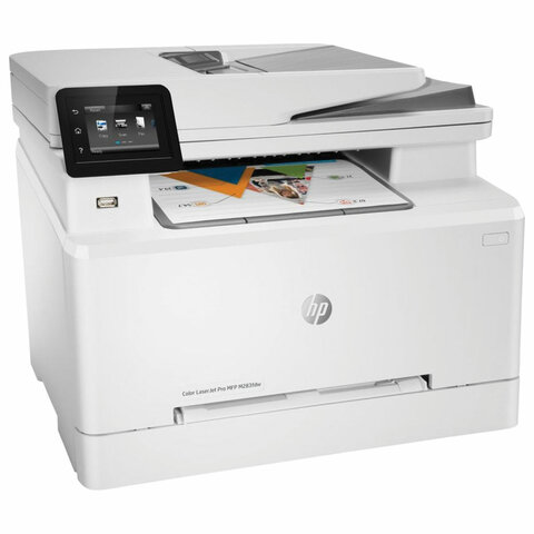 МФУ лазерное ЦВЕТНОЕ HP Color LaserJet Pro M283fdw "4 в 1", 21 стр./мин, 40000 стр./мес, ДУПЛЕКС, Wi-Fi, сетевая карта, 7KW75A