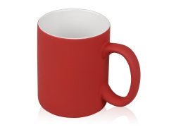Кружка с покрытием soft-touch «Barrel of a Gum», Цвет красный