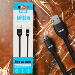 Кабель MRM-Power MR18m Micro USB, 1м 2,4А, черный