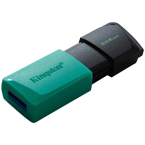 Флеш-диск 256GB KINGSTON DataTraveler Exodia M, разъем USB 3.2, черный/зеленый, DTXM/256GB