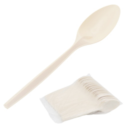 Набор 50 шт ложка из кукурузного крахмала, 7 дюймов (17,5 см)