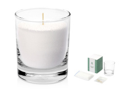 Подарочный набор «Свеча насыпная», Цвет прозрачный, белый