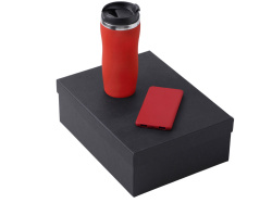 Подарочный набор "COLOR IT" c термокружкой и повербанком, Размер 5000 mAh, Цвет красный