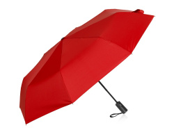 Зонт-автомат Reviver с куполом из переработанного пластика, Цвет красный