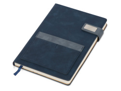 Бизнес блокнот А5 «Freya», Цвет синий, темно-синий