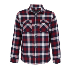 Куртка-рубашка оверсайз унисекс Noah, бордовая, XS–4XL (0–3)