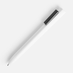Ручка шариковая Swiper SQ, белая с черным, 14,5x1,1 см