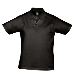 Рубашка поло мужская Prescott Men 170, черная, S–XXXL