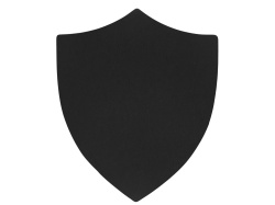 Патч «Щит», soft-touch, Цвет черный