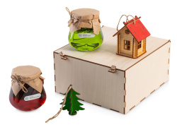 Подарочный набор «Decoration Deluxe» 2.0 с двумя видами варенья, Цвет натуральный