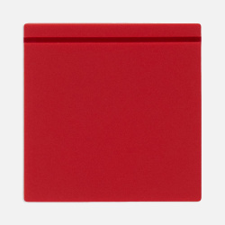 Лейбл из ПВХ Kare, красный, 3х3х0,2 см