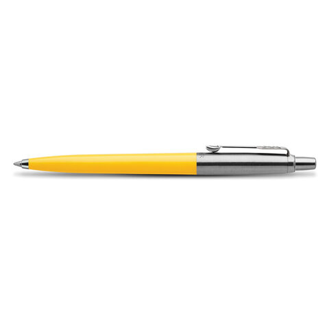 Ручка шариковая PARKER "Jotter Orig Yellow", корпус желтый, нержавеющая сталь, блистер, синяя, 2076056