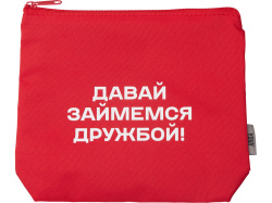 Косметичка «Amalia» с термотрансфером, Цвет красный