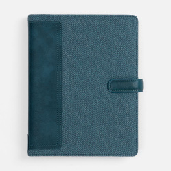 Ежедневник-органайзер Twill, недатированный, синий, 17х22,5х2,8 см