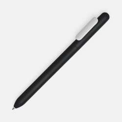 Ручка шариковая Swiper Soft Touch, черная с белым, 14,3x1,0 см