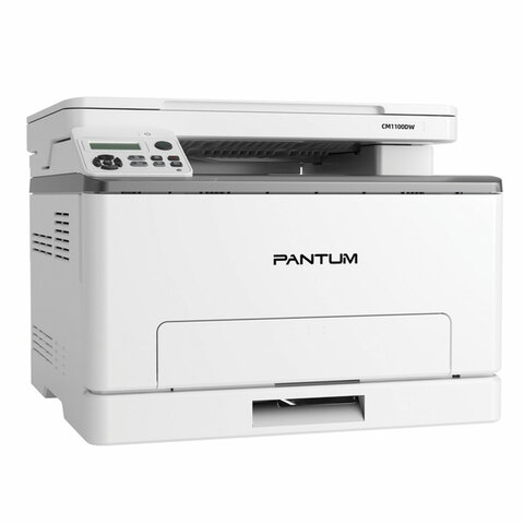 МФУ лазерное ЦВЕТНОЕ PANTUM CM1100DW "3 в 1" А4, 18 стр./мин, 30000 стр./мес., ДУПЛЕКС, Wi-Fi, сетевая карта