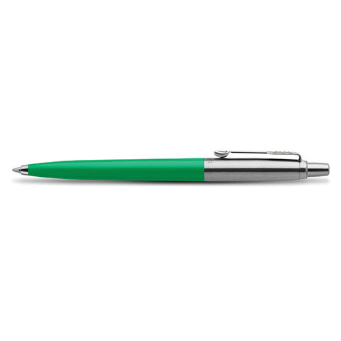 Ручка шариковая PARKER "Jotter Orig Green", корпус зеленый, нержавеющая сталь, блистер, синяя, 2076058