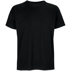 Футболка оверсайз мужская Boxy Men, черная, S–XXL