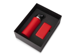 Подарочный набор «COLOR IT» с бутылкой для воды и повербанком , Размер 10000 mAh, Цвет красный