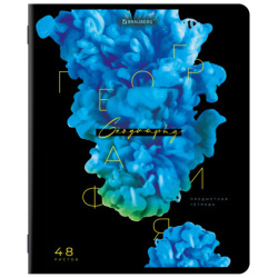 Тетрадь предметная PIGMENT 48 л., глянцевый УФ-лак, ГЕОГРАФИЯ, клетка, подсказ, BRAUBERG, 404762