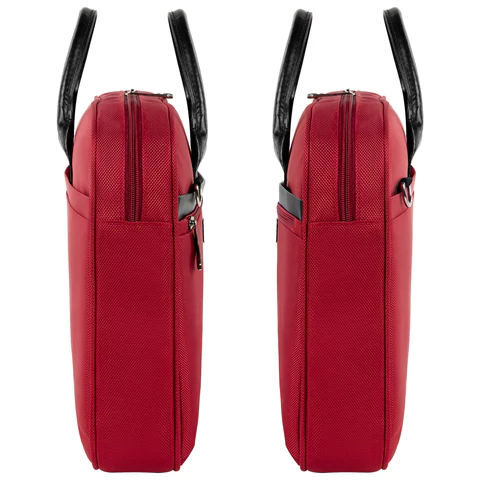 Сумка портфель BRAUBERG DANDY с отделением для ноутбука 15,6", 3 кармана, "Dialog", красная, 30х40х7 см, 240462
