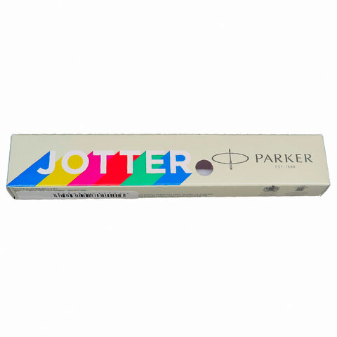 Ручка шариковая PARKER "Jotter Orig Red", корпус красный, детали нержавеющая сталь, синяя, RG0033330