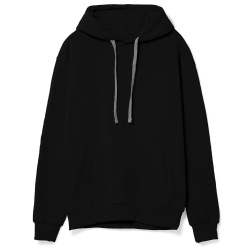 Толстовка с капюшоном Unit Kirenga Heavy, черная, XS–5XL