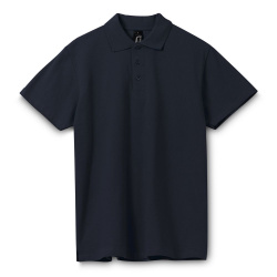Рубашка поло мужская Spring 210 темно-синяя (navy), S–5XL