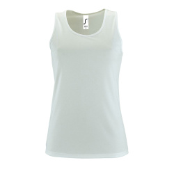 Майка женская Sporty TT Women, белая, XS–XXL