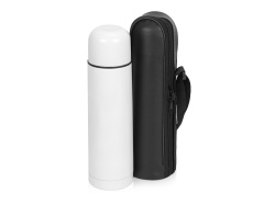 Термос «Ямал» с чехлом, Цвет белый