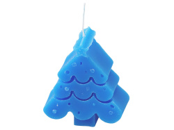 Свеча «Елочка», Цвет синий