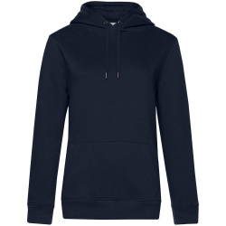 Толстовка с капюшоном женская Queen, темно-синяя, XS–3XL