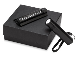 Подарочный набор с фонариком и парковочной табличкой «Blackster», Цвет черный