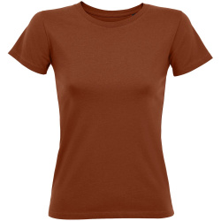 Футболка женская Regent Fit Women, коричневая (терракотовая), S–ХXL